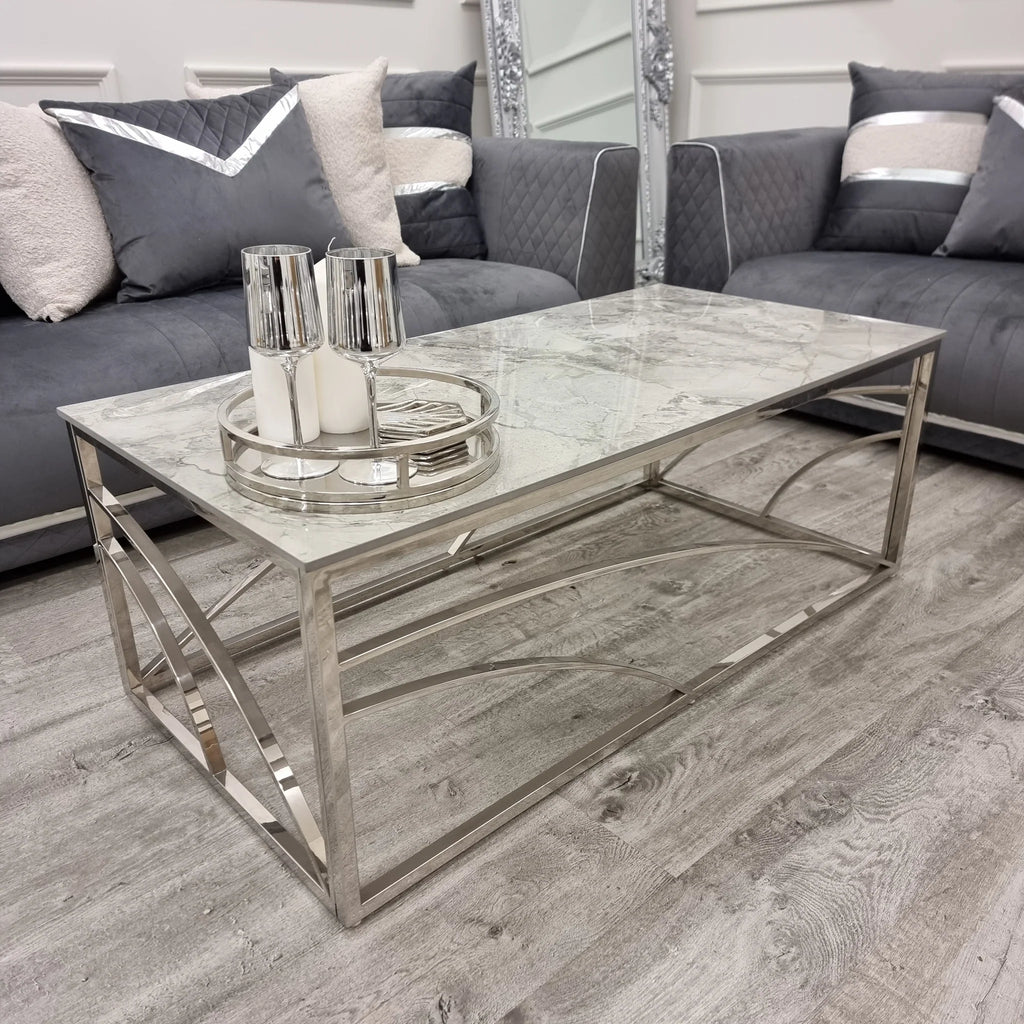 marble top coffee table