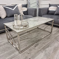 marble top coffee table