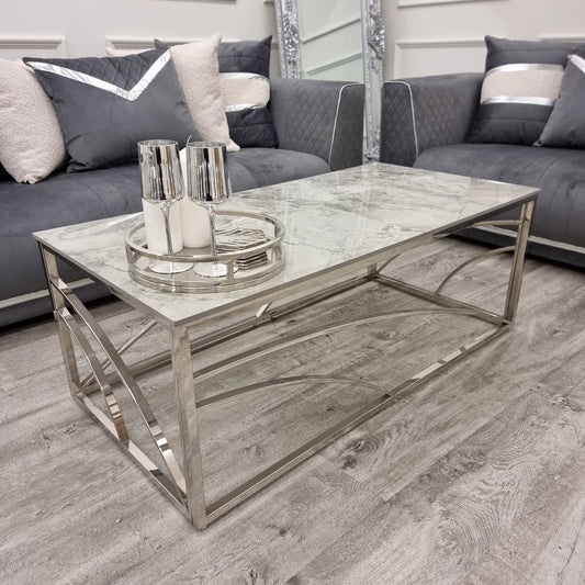 marble top coffee table