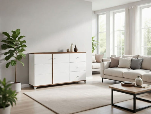 Merlin White Gloss Sideboard