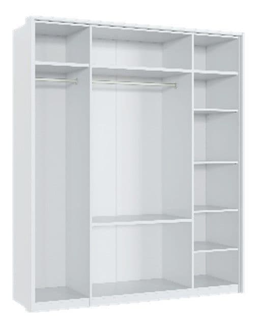 Rado High Gloss Mirrored Wardrobe