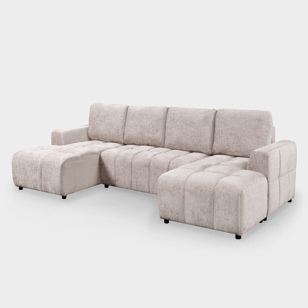 Tirana U Shape Sofa Bed in Beige