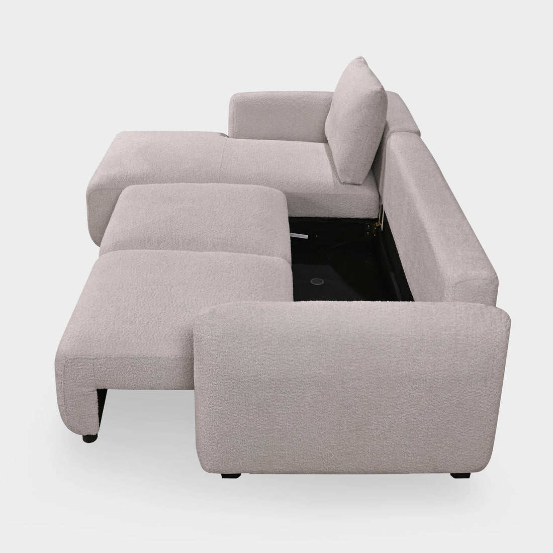Cimiano Light Velvet Corner Sofa