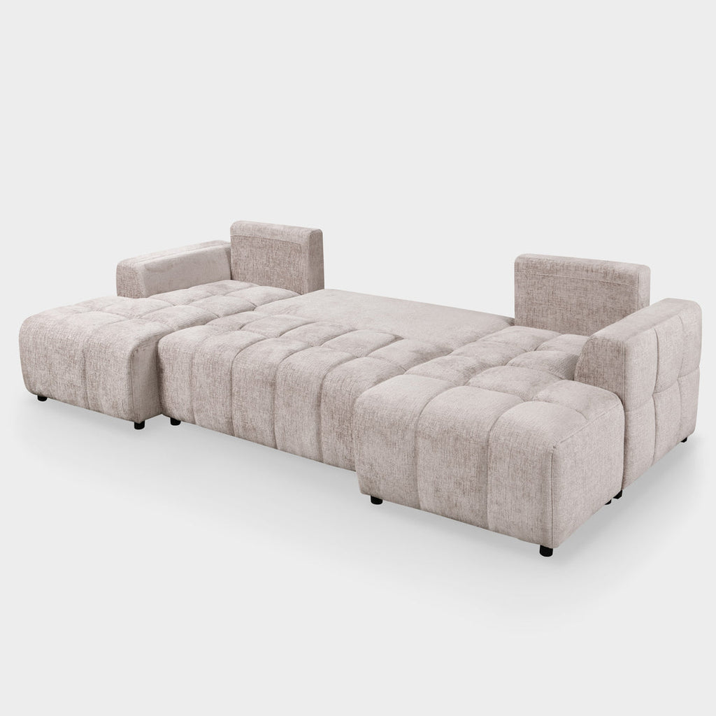 Tirana U Shape Sofa Bed in Beige