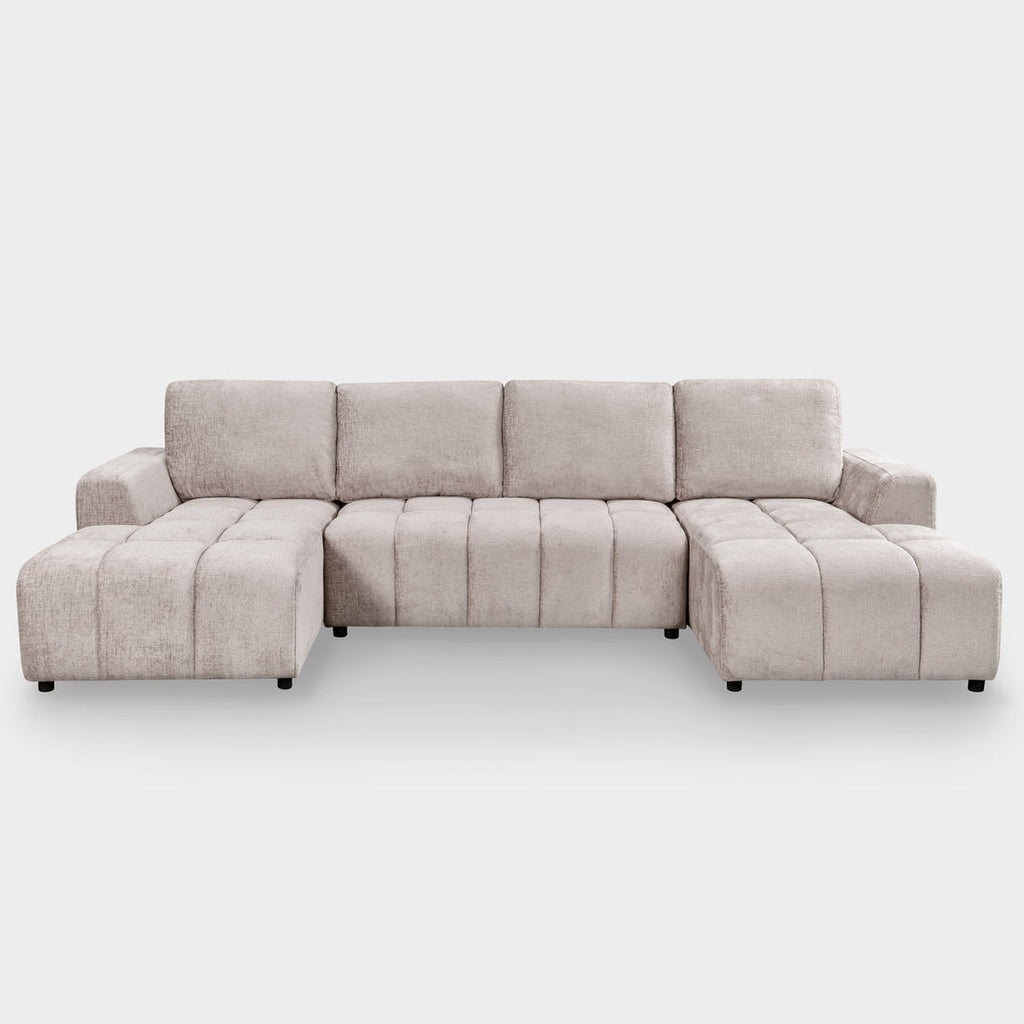 Tirana U Shape Sofa Bed in Beige