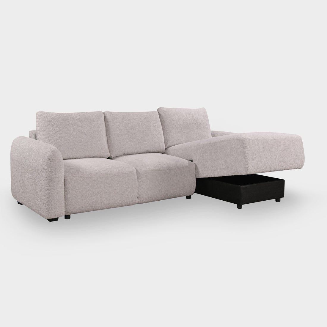 Cimiano Velvet Corner Sofa Bed