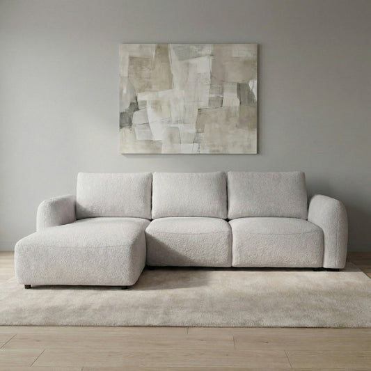 Cimiano Light Velvet Corner Sofa