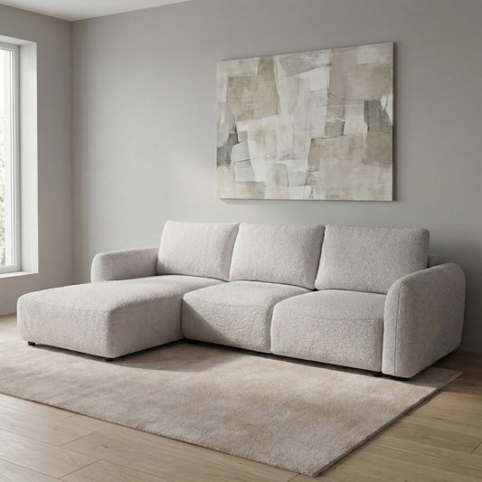 Cimiano Light Velvet Corner Sofa