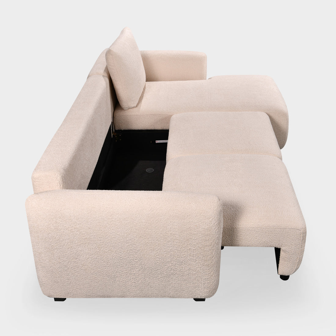 Cimiano Velvet Corner Sofa Bed