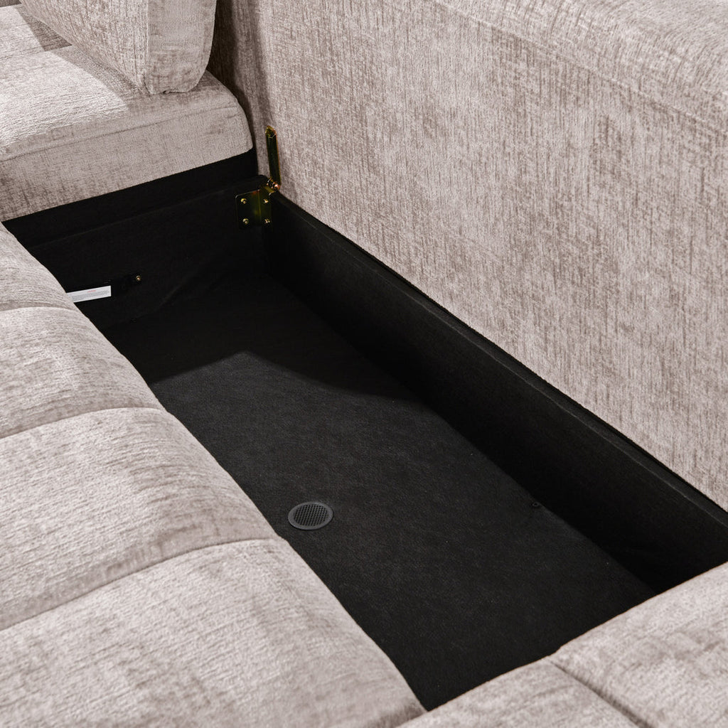 Tirana U Shape Sofa Bed in Beige