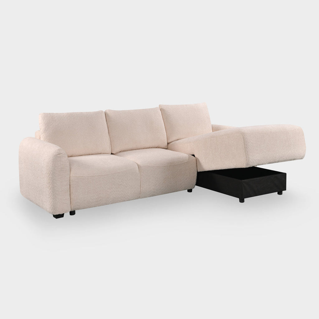 Cimiano Velvet Corner Sofa Bed