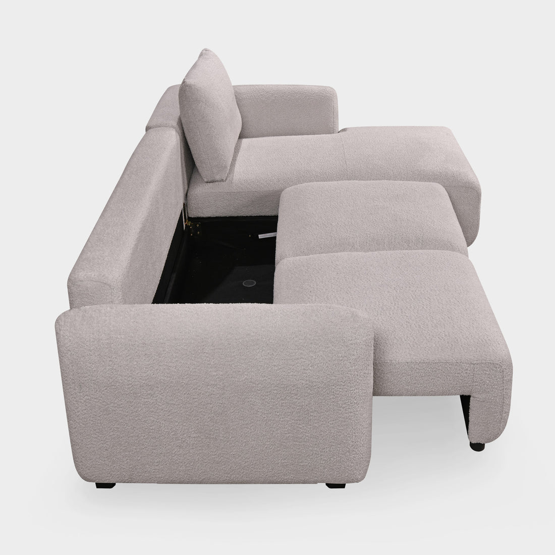 Cimiano Velvet Corner Sofa Bed