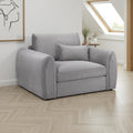 Grey Harris Tweed Armchair