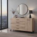 Minsk Oak Small Sideboard Cabinet