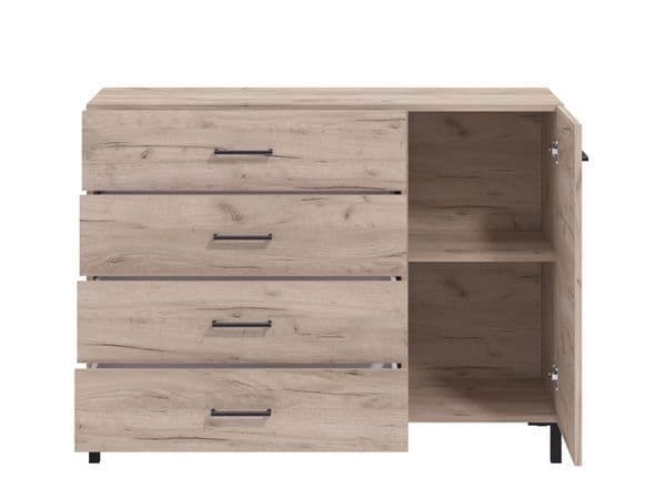 Minsk 1 Door 4 Drawer Sideboard