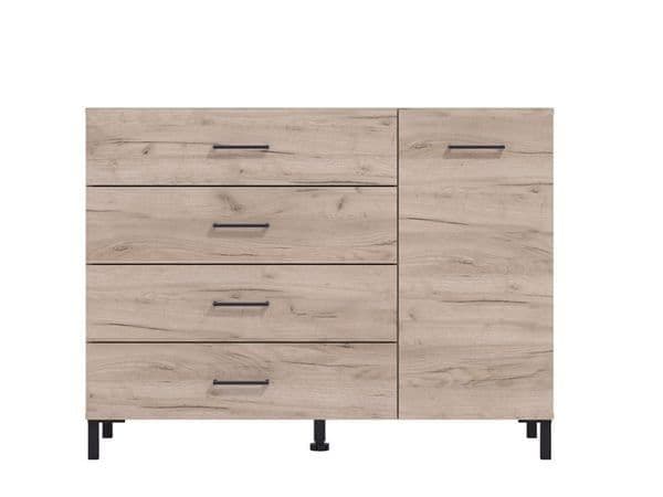 Minsk 1 Door 4 Drawer Sideboard