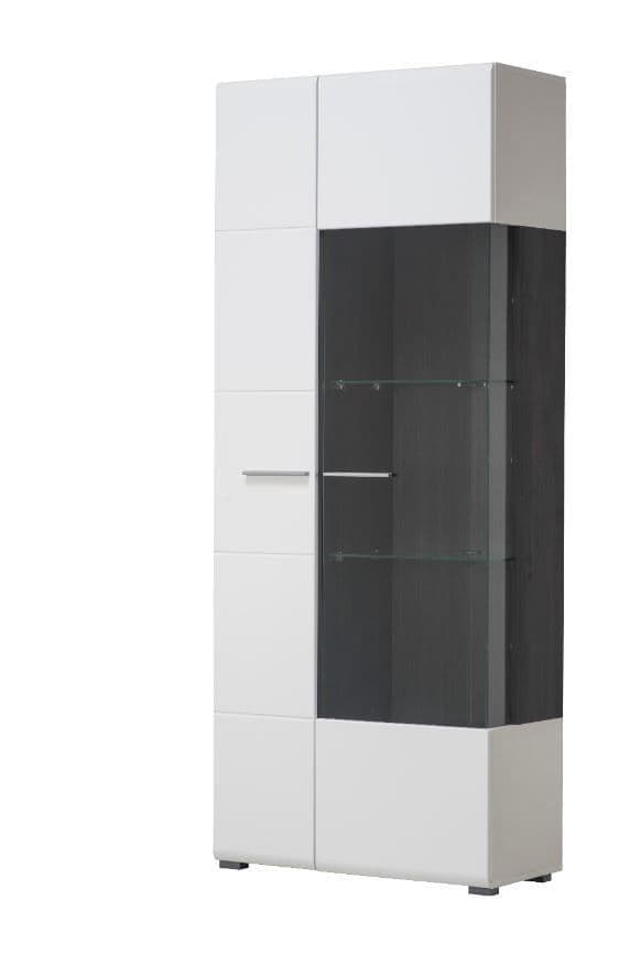 Wigan White Tall Showcase Display Cabinet