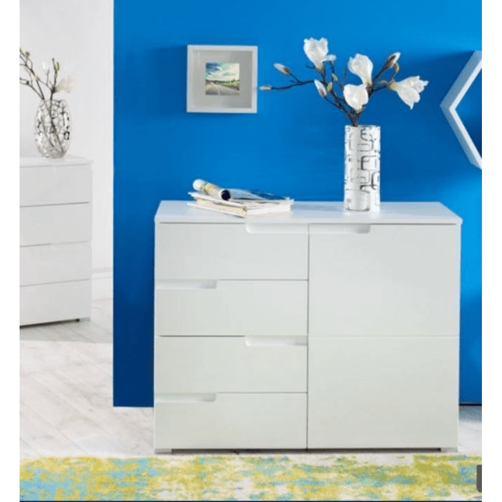 Sofia White High Gloss Sideboard