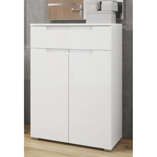 Sofia White High Gloss Tall Sideboard