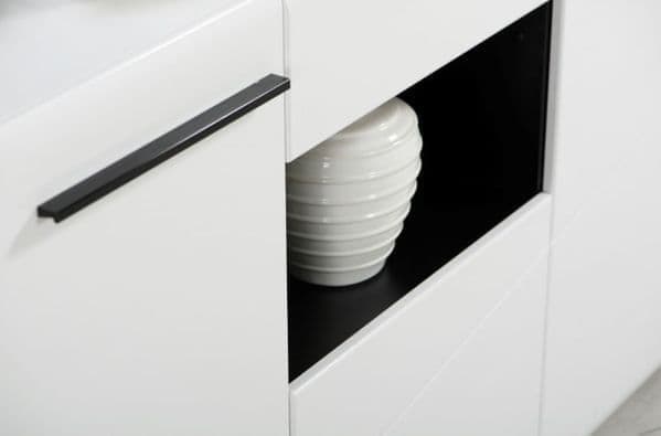 Glassia White Gloss Sideboard