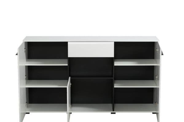 Glassia White Gloss Tall Sideboard