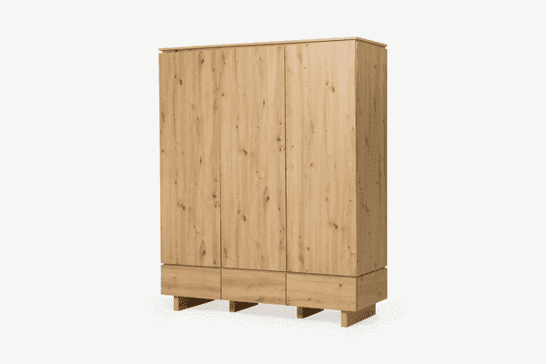 Texas Artisan Oak Wardrobe 3 Door 3 Drawer