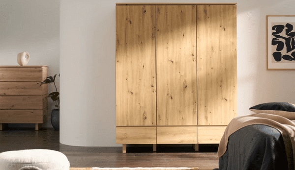 Texas Artisan Oak Wardrobe 3 Door 3 Drawer