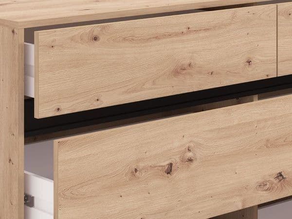 Zavalin Cashmere Wide Chest Drawers Sideboard
